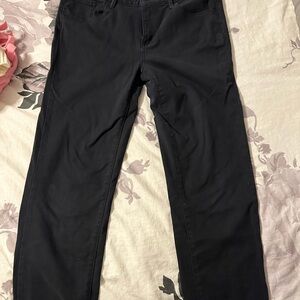 Eddie Bauer Fit slightly curvy slim straight leg. Size 14T black pant.